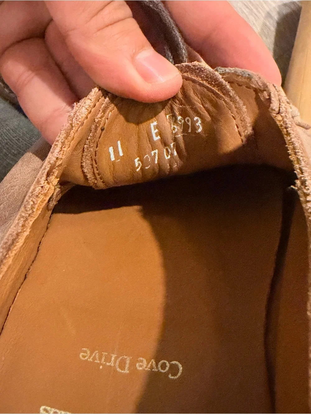 Allen Edmonds Men’s  Cove Drive Tan Lace Up Derby Size 11E Slip Resistant